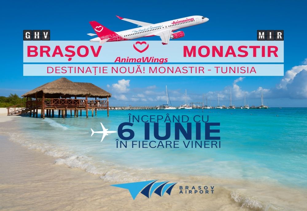 O NOUĂ DESTINAȚIE DE VACANȚĂ DE PE AEROPORTUL BRAȘOV-GHIMBAV
