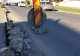 Acces blocat pe o stradă din Brașov