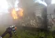 FOTO Vagon în flăcări, la Depoul CFR