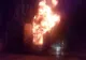 Autoutilitară distrusă de flăcări (VIDEO)