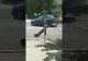 VIDEO De râs sau de plâns? Ce a pățit un şofer care a intrat cu maşina pe o stradă aflată în şantier, la Făgăraş!