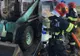VIDEO+FOTO Camion în flăcări, între Cristian şi Râşnov