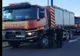 Autoturism în flăcări, pe DN1A