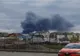 VIDEO Incendiu puternic în piața de haine din Bartolomeu