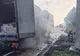 TIR în flăcări, pe DN1