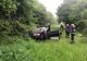FOTO+VIDEO Mașină răsturnată, pe DN10, între Teliu și Brădet