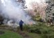 FOTO Incendiu în Parcul Central
