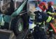 VIDEO+FOTO Camion în flăcări, între Cristian şi Râşnov