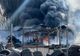 Incendiu violent pe DN1, la un depozit de anvelope din Veștem